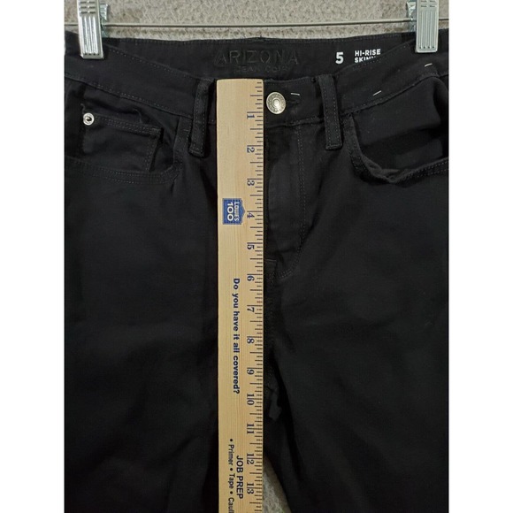 Arizona Jeans Co Jeans Hi Rise Skinny Womens 5 Black Skinny Leg‎ Denim Pants - Picture 3 of 11